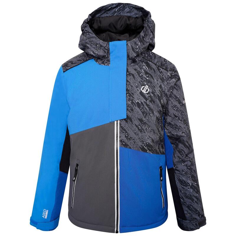 Glee waterdichte ski-jas met capuchon voor kinderen - Donker grijs