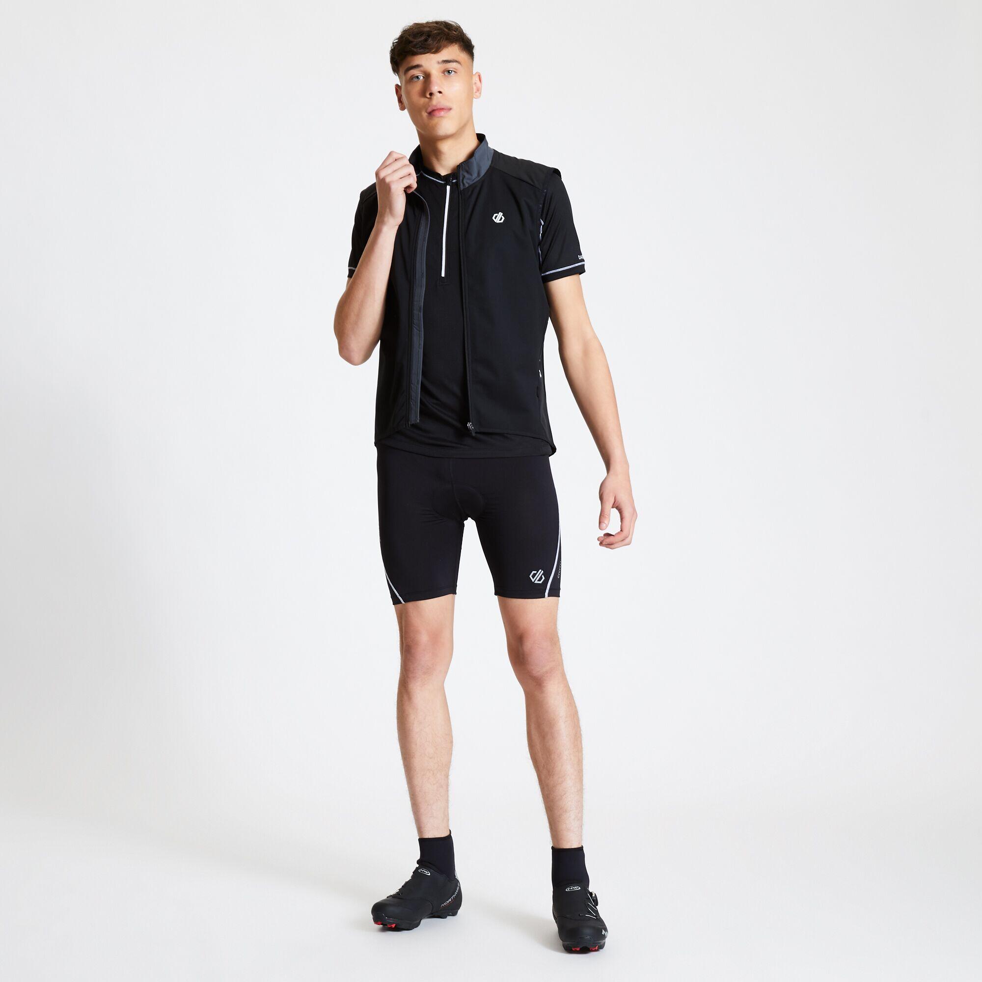 Mens Bold Short Cycling Pants (Black/White) 4/5