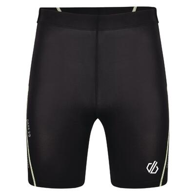 Heren korte fietsbroek (zwart/wit)