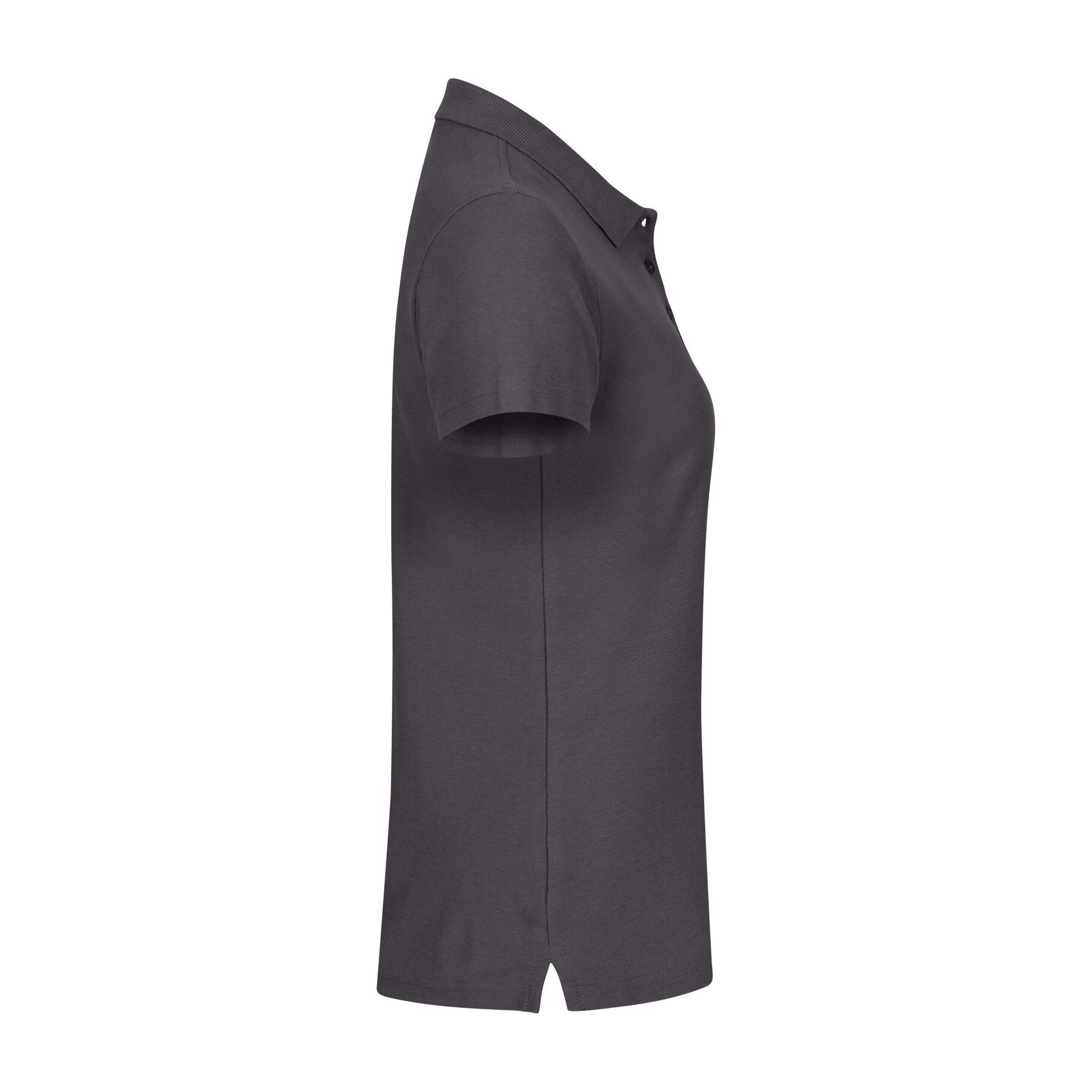 Maglietta Polo Semplice Donna Clique Basic Grigio Metallo 5/5