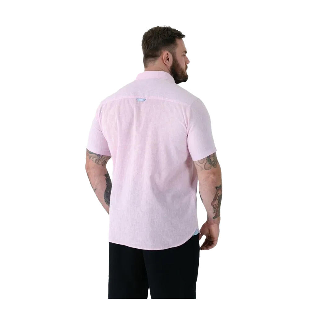 Camicia Kingsize Lino Uomo Duke Clarke D555 Rosa 3/3