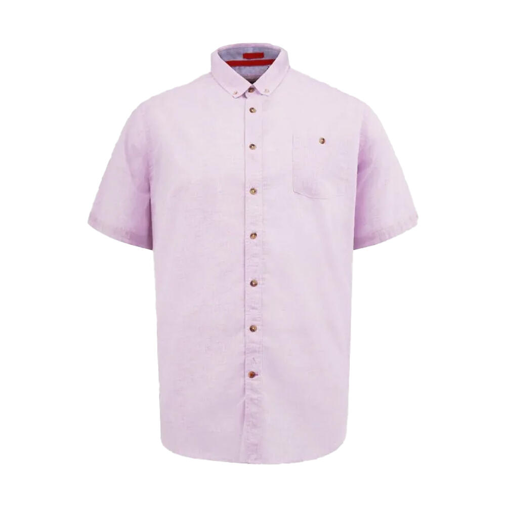 Camicia Kingsize Lino Uomo Duke Clarke D555 Rosa 2/3