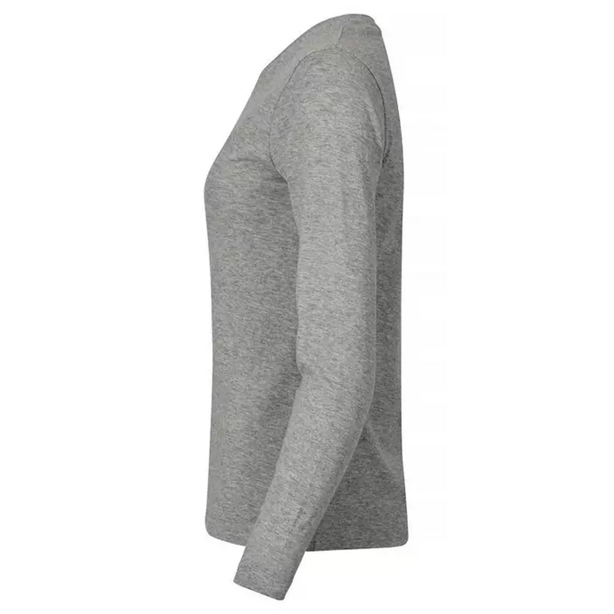 Maglietta Manica Lunga Uomo Clique Basic Grigio Melange 3/4