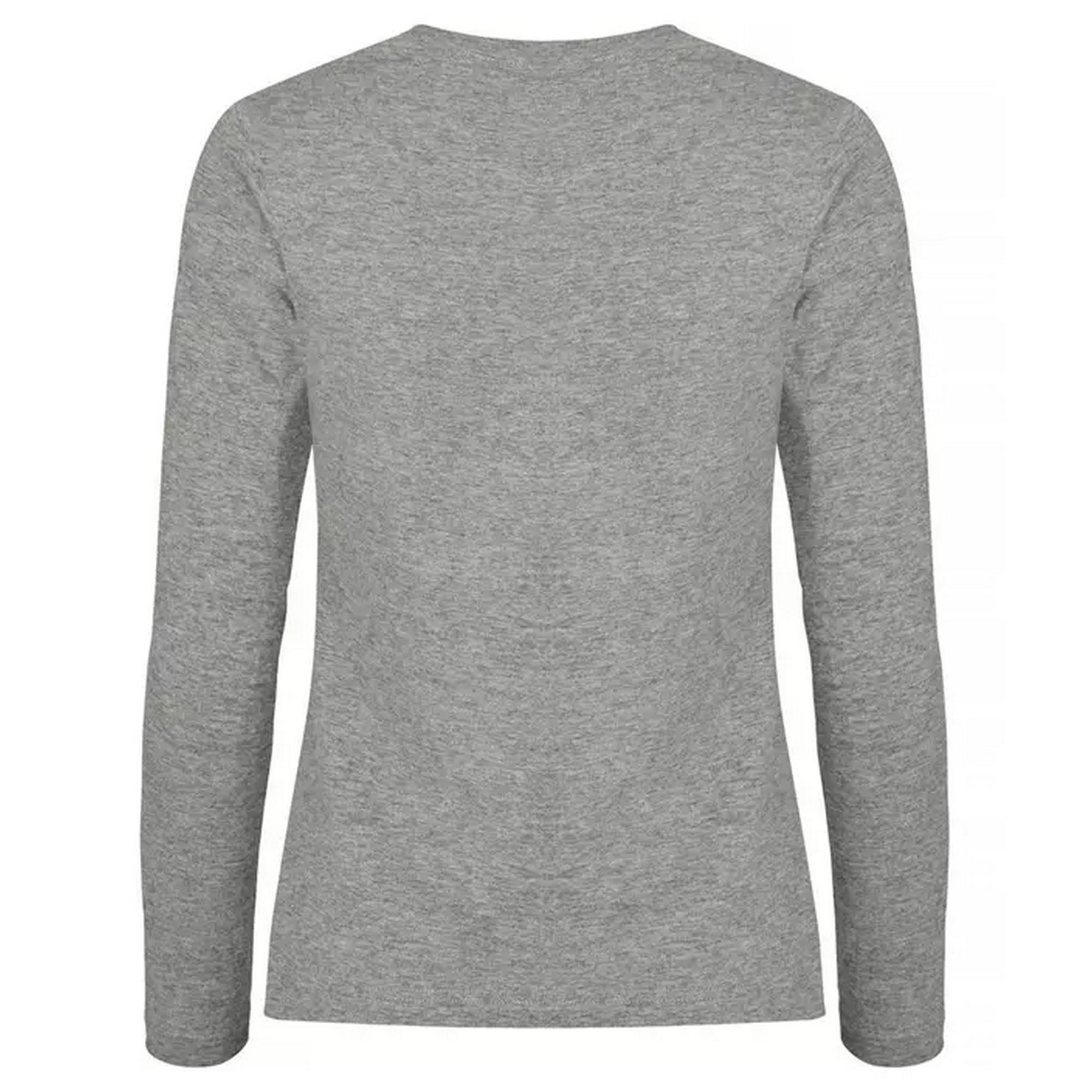 Maglietta Manica Lunga Uomo Clique Basic Grigio Melange 2/4