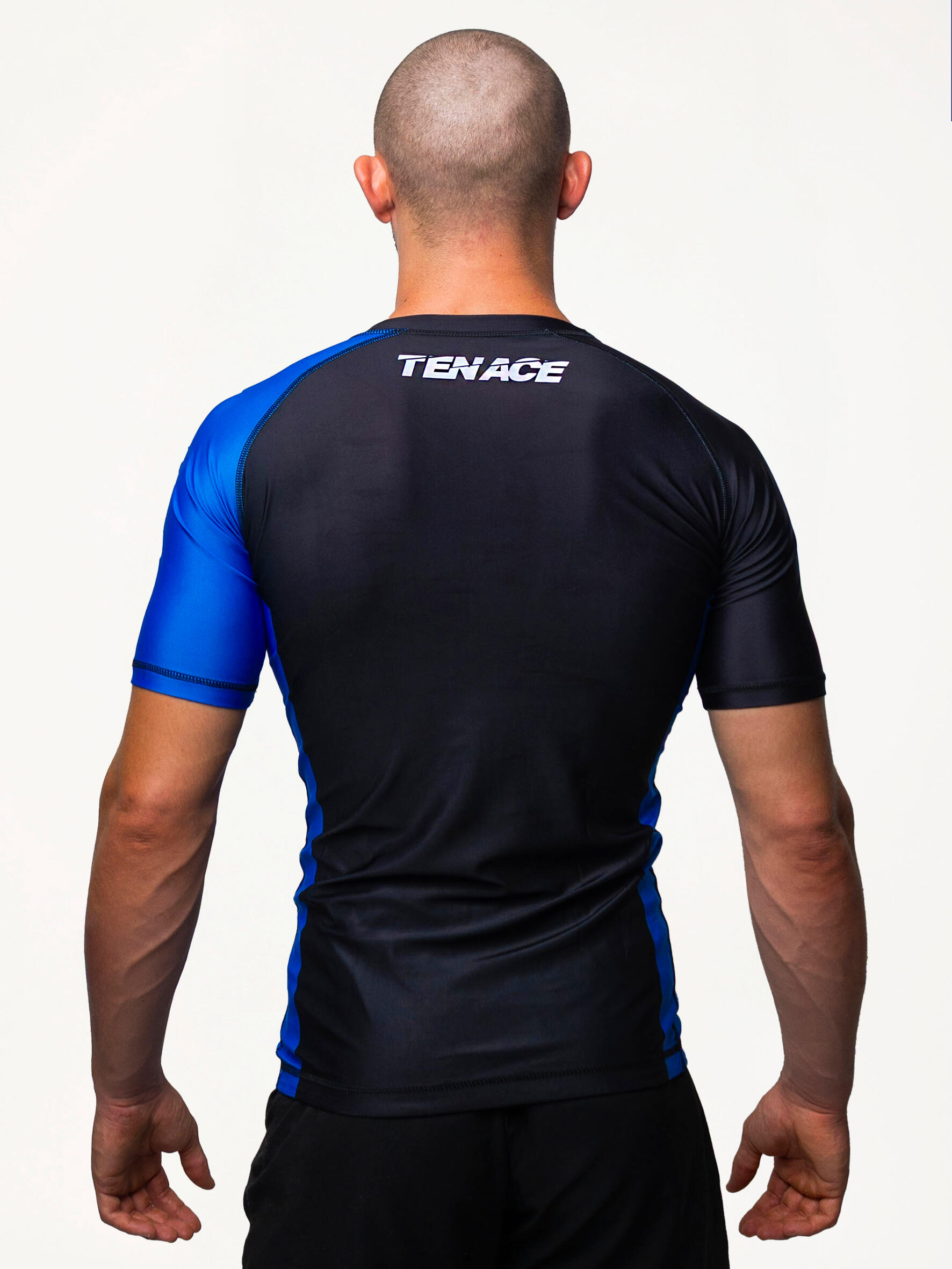 Tenace Rashguard de Compressão para Competição BJJ AZUL 3/4