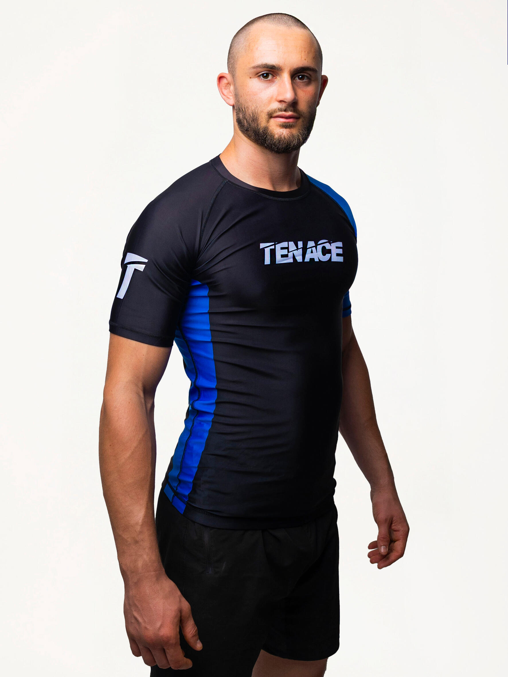 Tenace Rashguard de Compressão para Competição BJJ AZUL 2/4