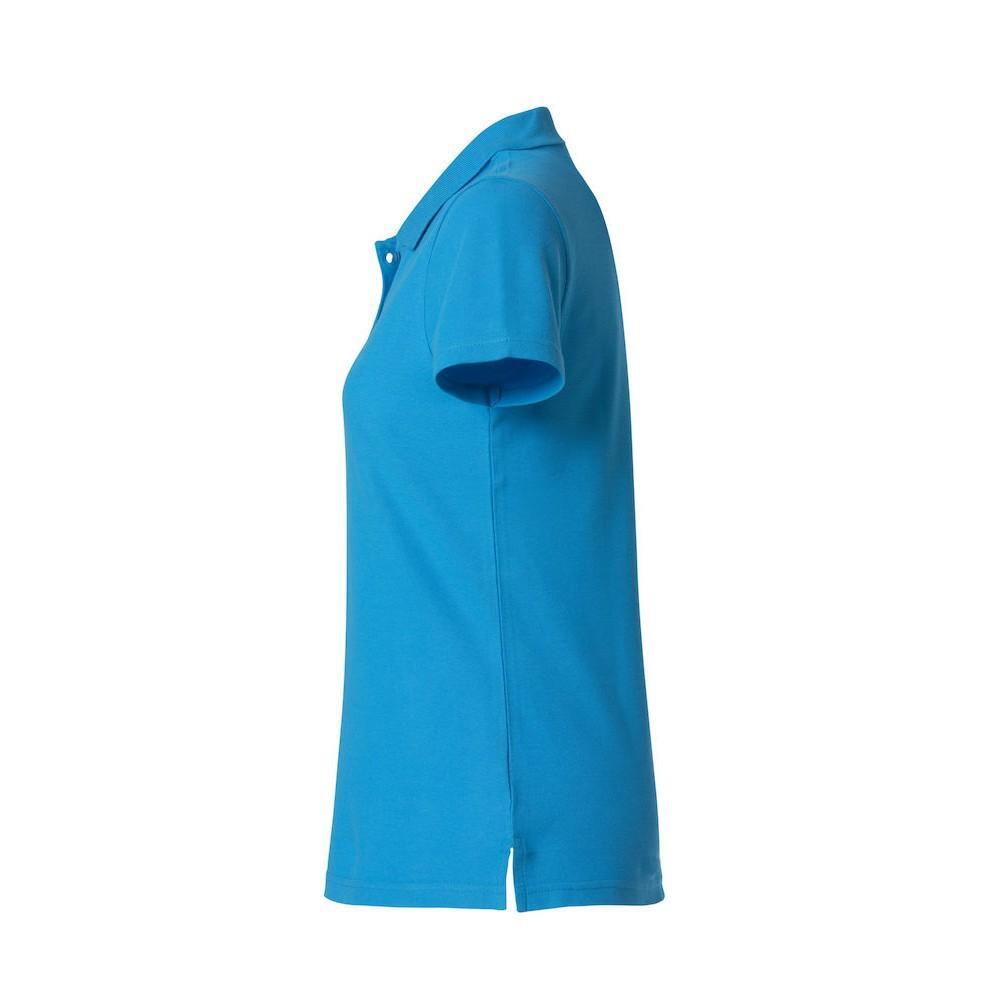 Poloshirt für Damen Türkis 3/4