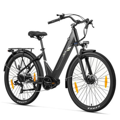 Elektrische fiets, middenmotor 250w, 120 km, 80 mm, 7 versnellingen, urbano 3