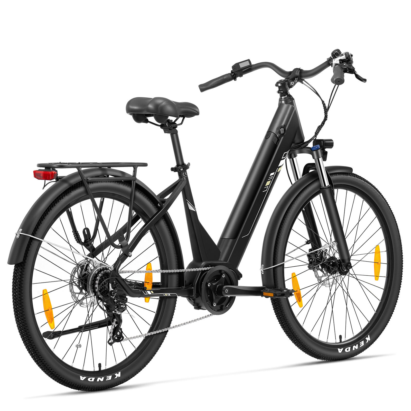 Vélo Électrique Moteur Central 250W, 120 km, 80 mm, 7 vit. Urbano 3 3/7