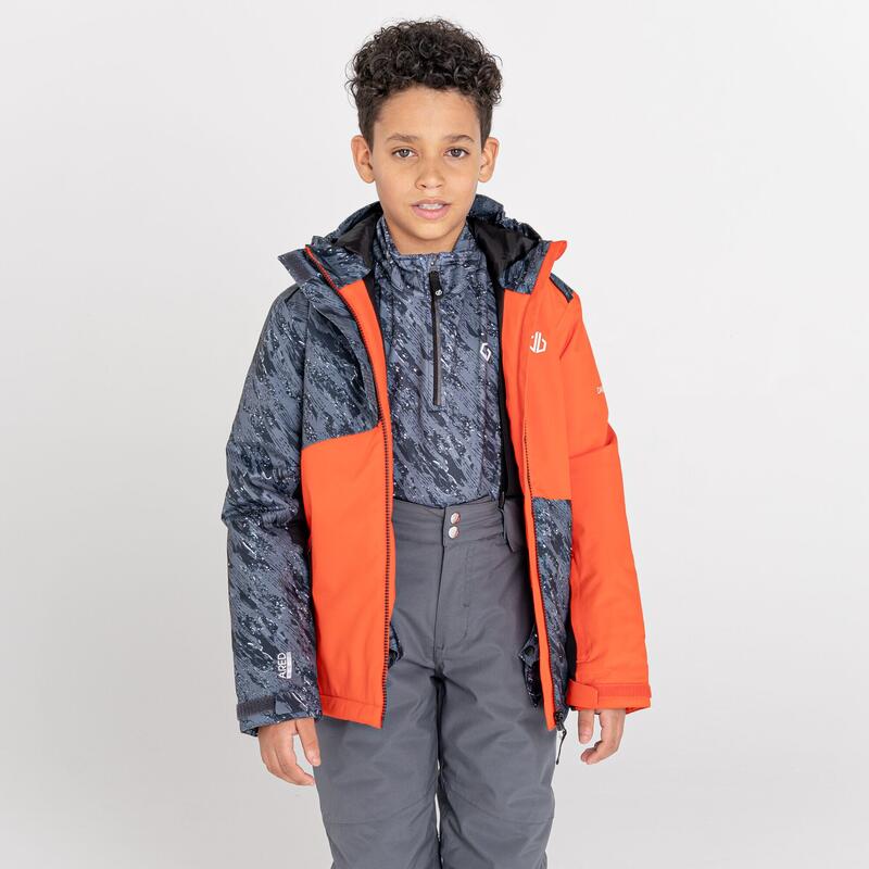 Glee waterdichte ski-jas met capuchon voor kinderen - Oranje