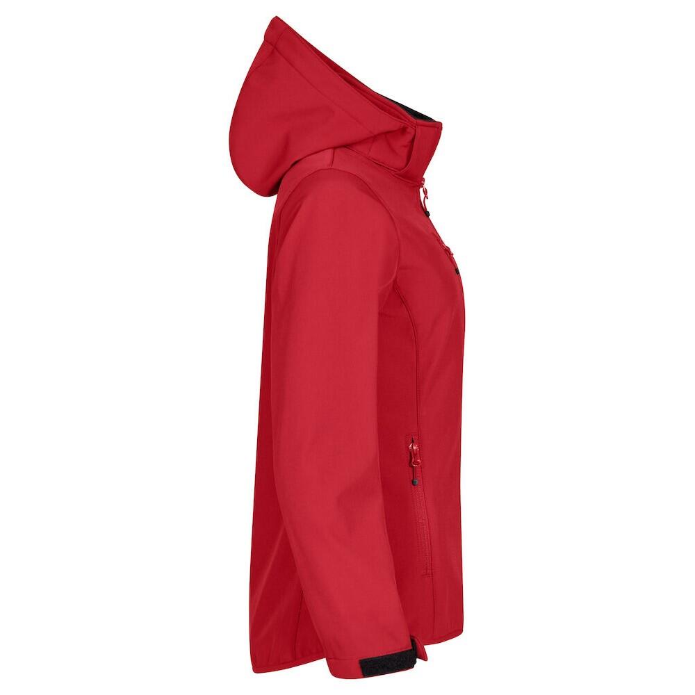 Womens/Ladies Classic Soft Shell Jacket (Red) 3/4