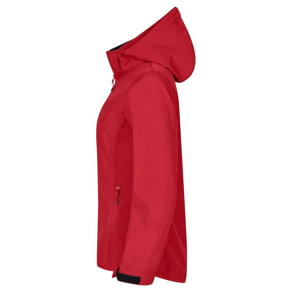 Womens/Ladies Classic Soft Shell Jacket (Red) 4/4
