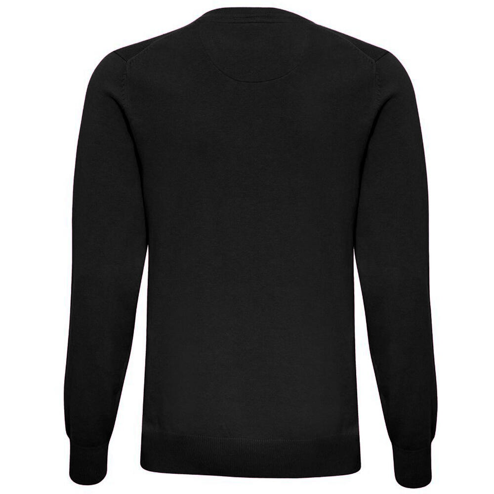 Pull Uni Col V Homme (Noir) 2/2