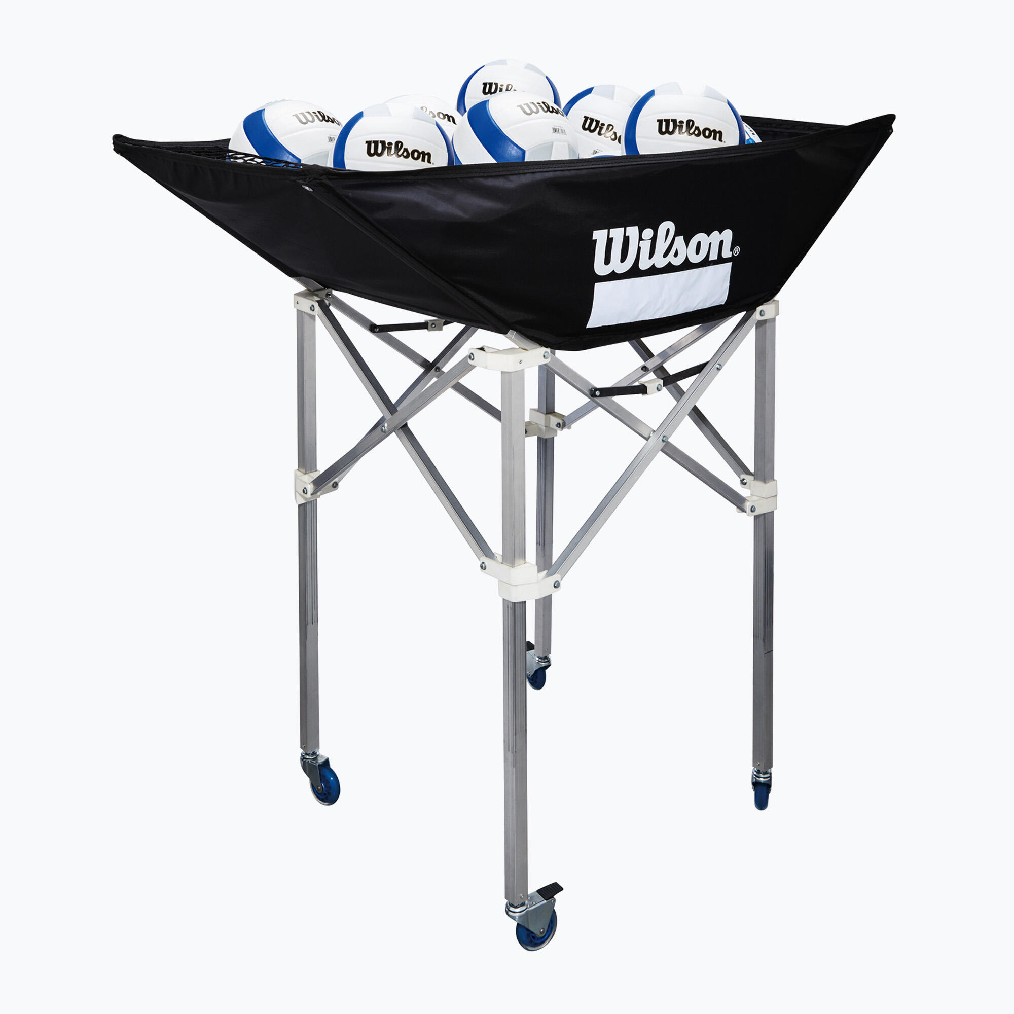 Wózek na piłki do siatkówki Wilson Indoor Stand Up 42" black 2/3