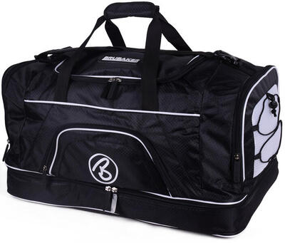 BRUBAKER Borsa sportiva XXL 90L - Borsone viaggio nero capiente
