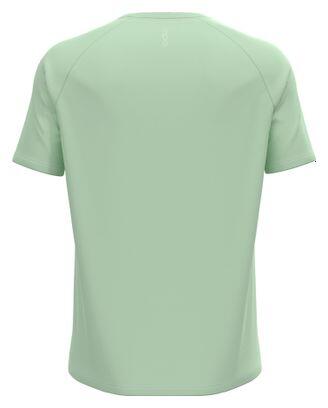 Maillot Manches Courtes Odlo Essential Print Vert Homme 2/2