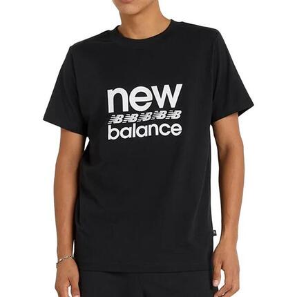 New Balance Sport Essentials T-Shirt für Herren, Schwarz/Weiß
