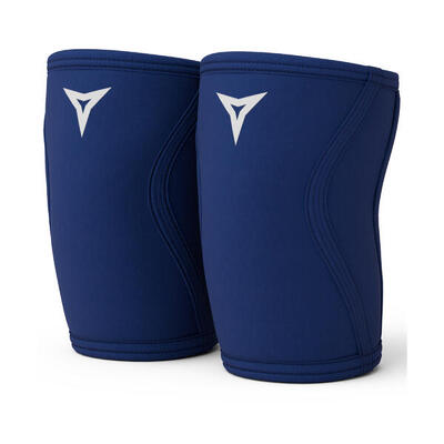 Navy blue knee sleeves powerlifting – voor fitness & crossfit – knie brace – 7mm