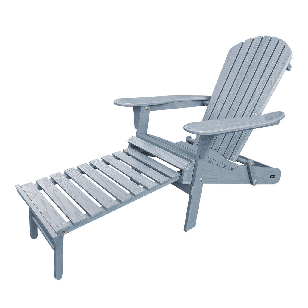 Adirondack Chair - AXI Alexa - Foldable - with Footrest - Grey
