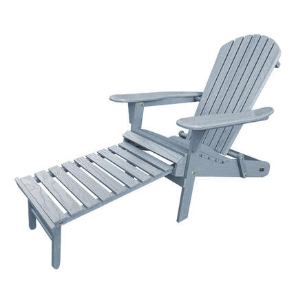 Chaise de camping Adirondack, AXI Alexa en Bois, Gris