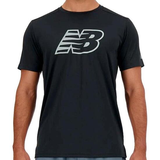 New Balance Herren T-Shirt Schwarz MT41224