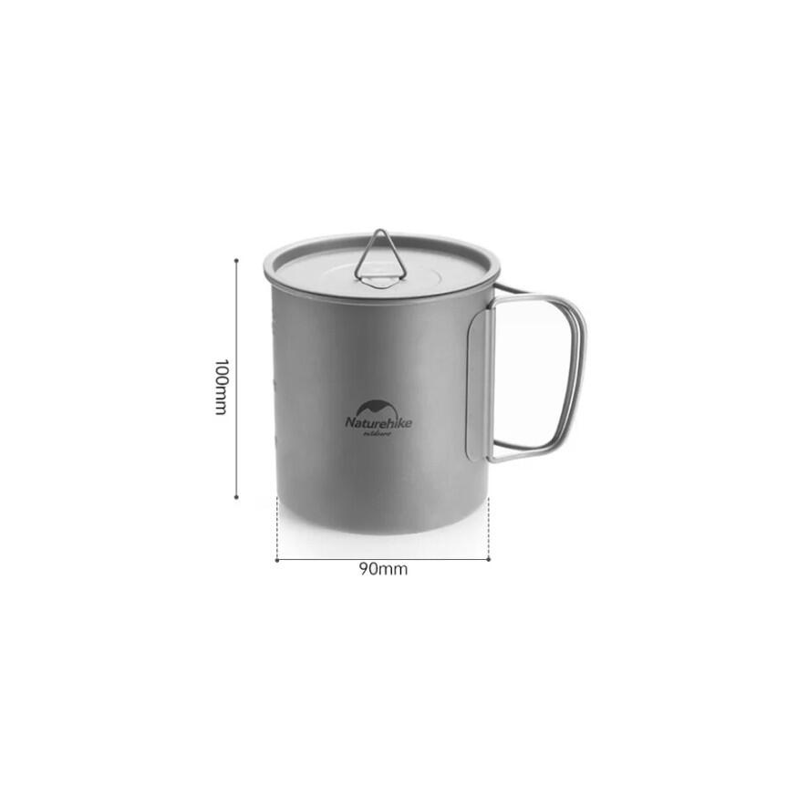 Naturehike titanium cup 600 ml 3/6