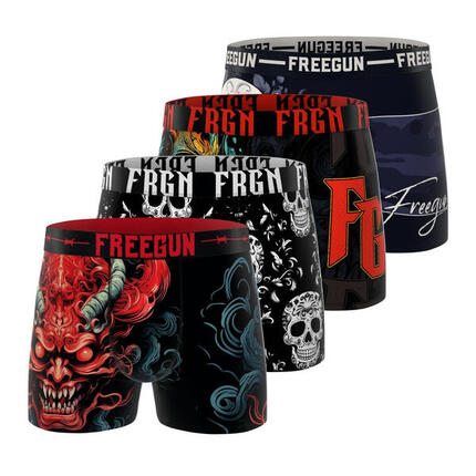 Lot de 4 boxers homme Heavy Rock