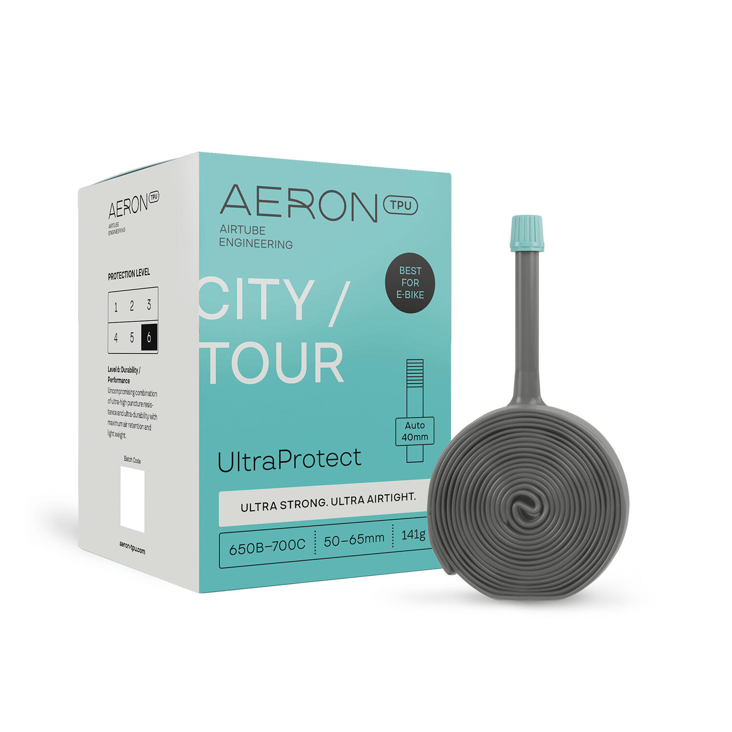 Chambre à air City-Tour - UltraProtect - 50-65mm - valve Auto 40mm - 650b / 700c 2/6