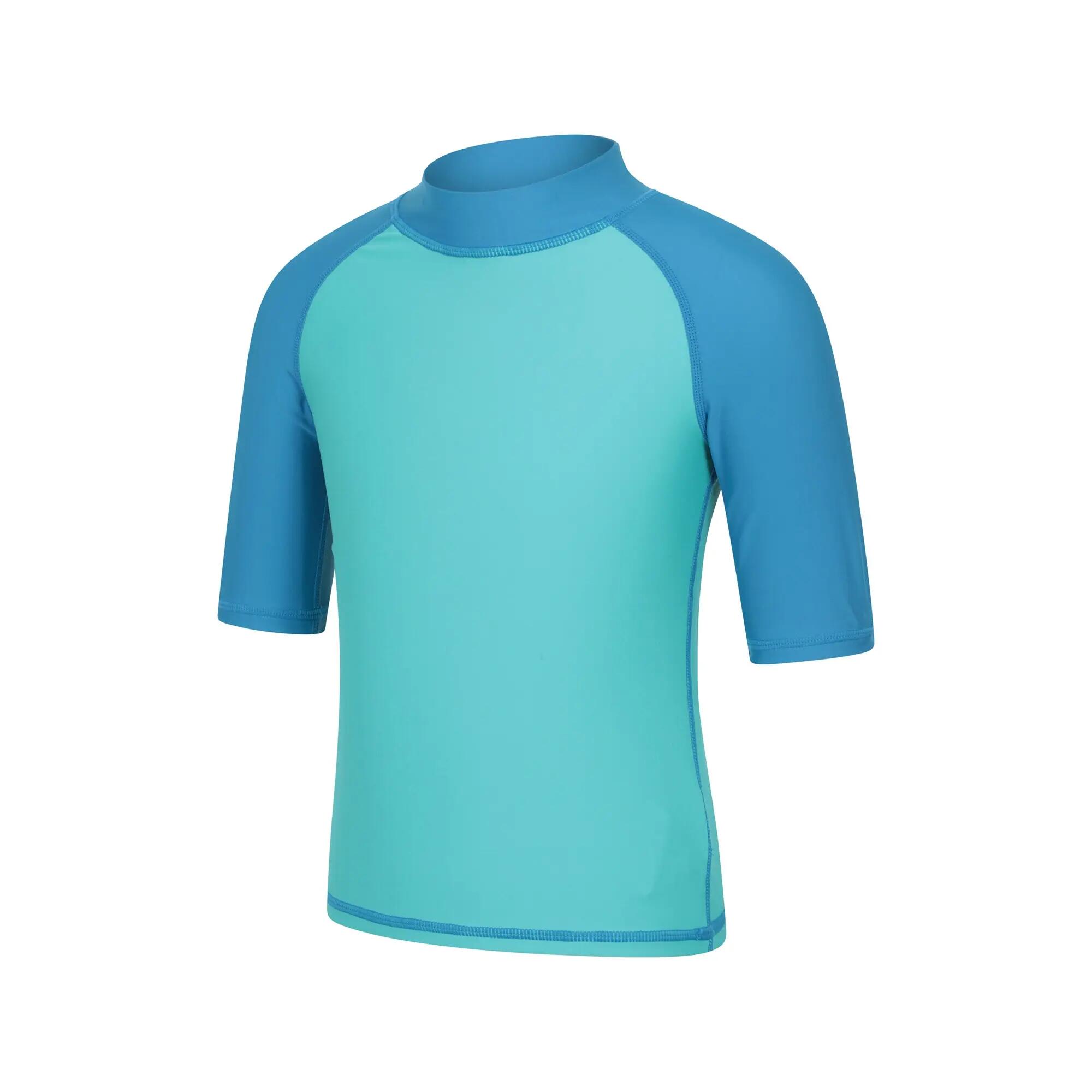Kinder Schwimmen UV-Shirt LSF 50+ Flatlock-Nähte Schnelltrocknend 2/4