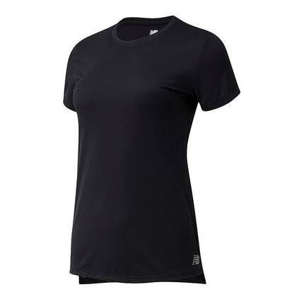 New Balance Core Run Damen T-Shirt Schwarz