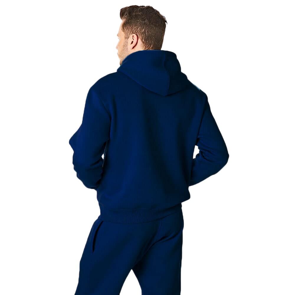 Mens Pull Over Hoodie (Navy Blue) 4/4