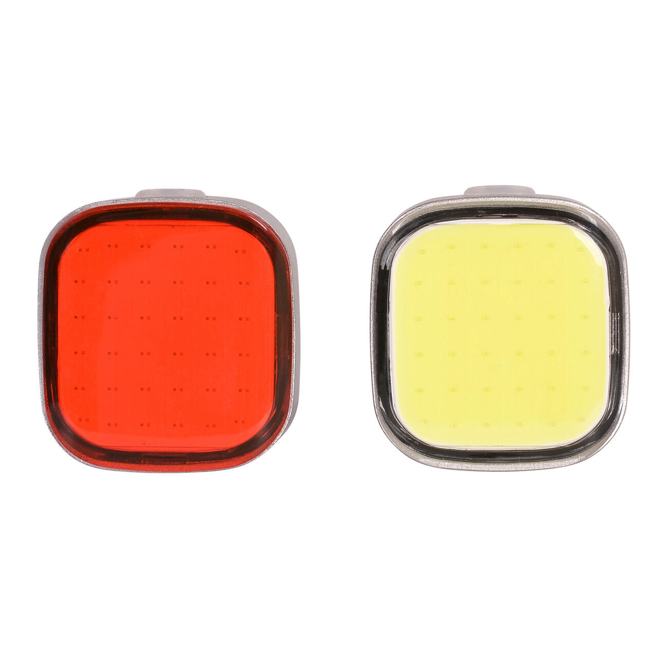 Zestaw lampek rowerowych, LI-ION COB, akumulator USB 6/7