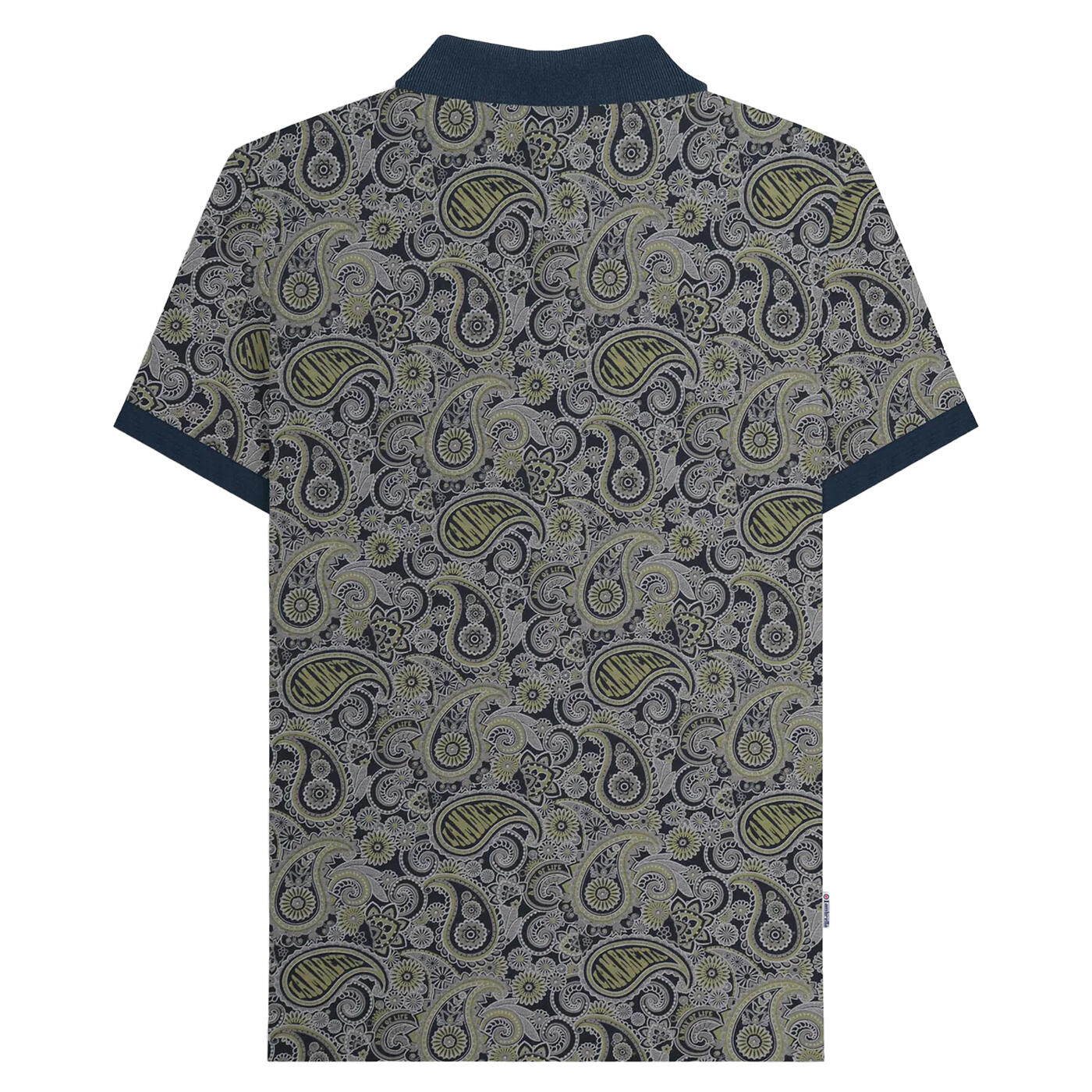 3.5万deuxieme classe⭐︎25SS SOIE POLOSHIRT Mens SS25 Paisley Branded Polo Shirt (White/Navy) | Decathlon