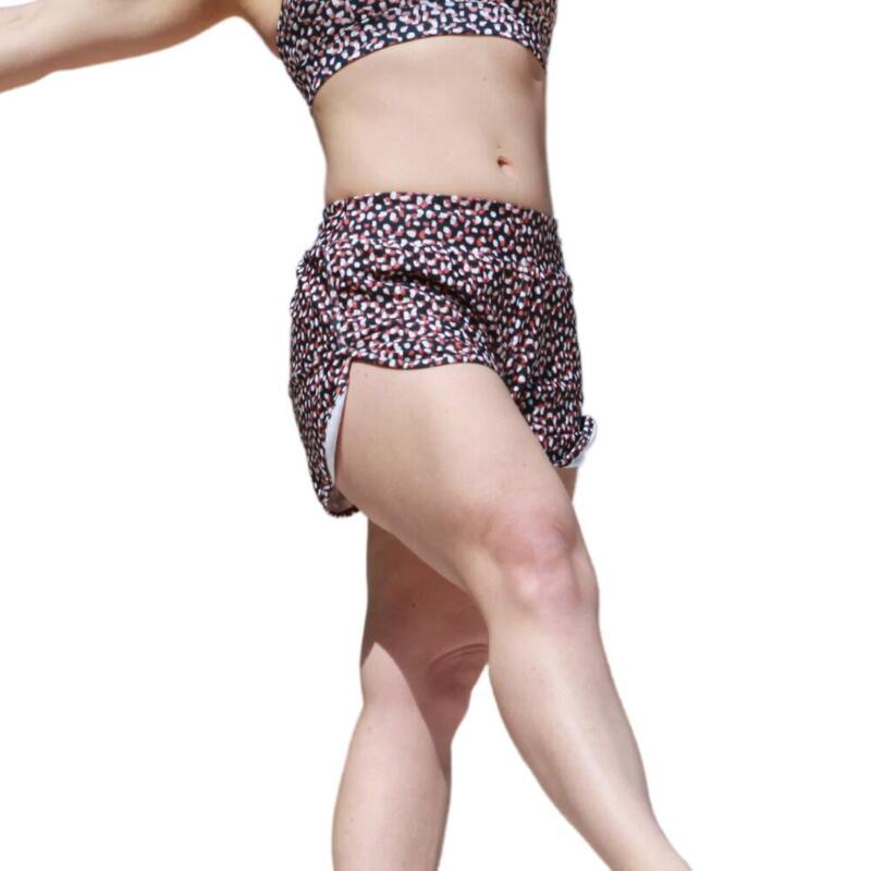 Short de sport femme Pois