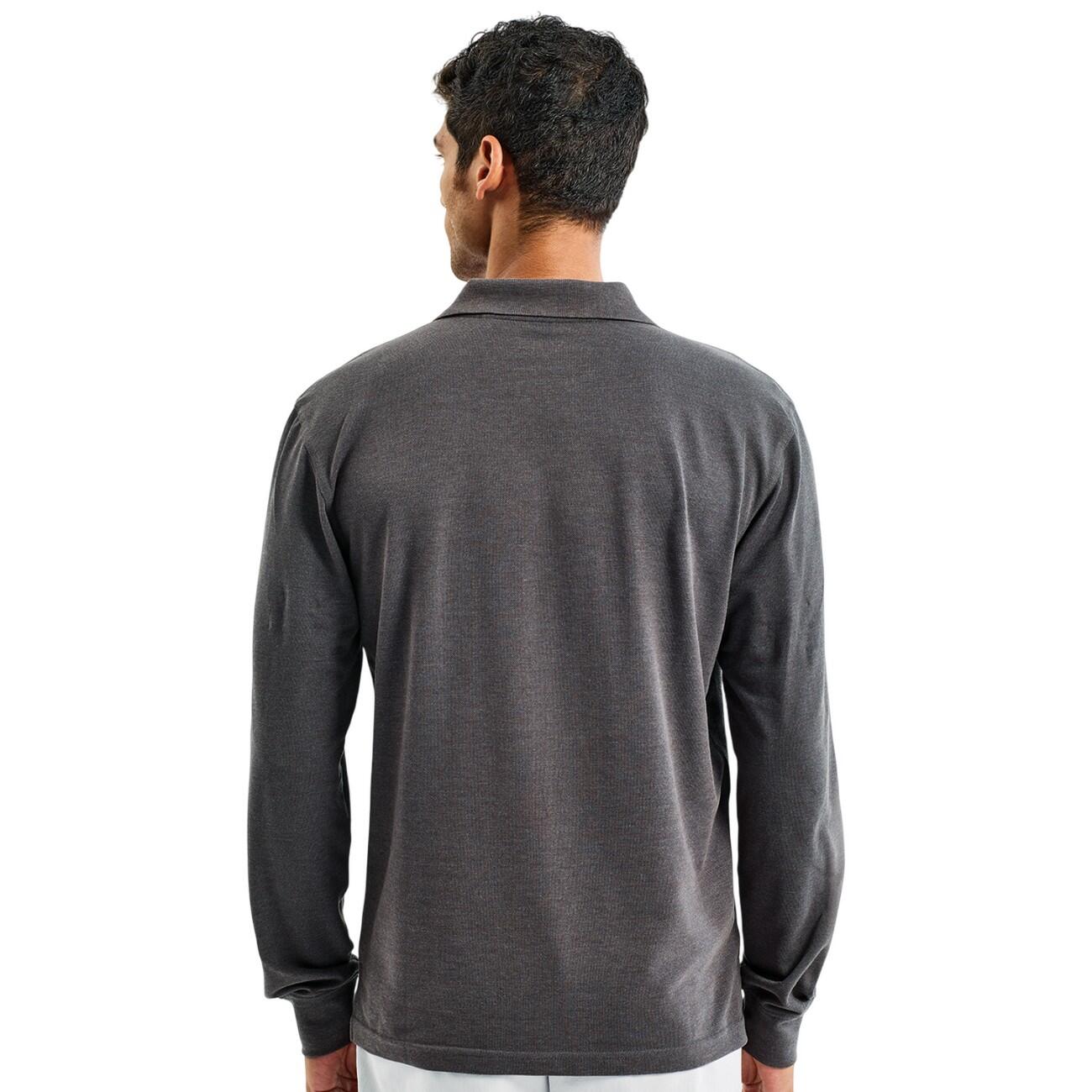 Classica Polo A Manica Lunga Uomo Asquith & Fox Carbone 2/2
