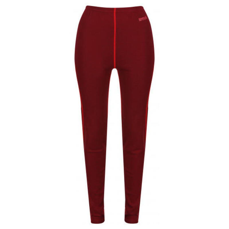 leggings sportifs Zimba dames merino/polyester rouge