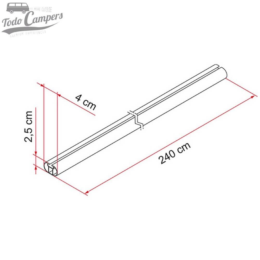 Barra de techo transversal Fiamma Fixing Bar Pro L para autocaravanas 2/2