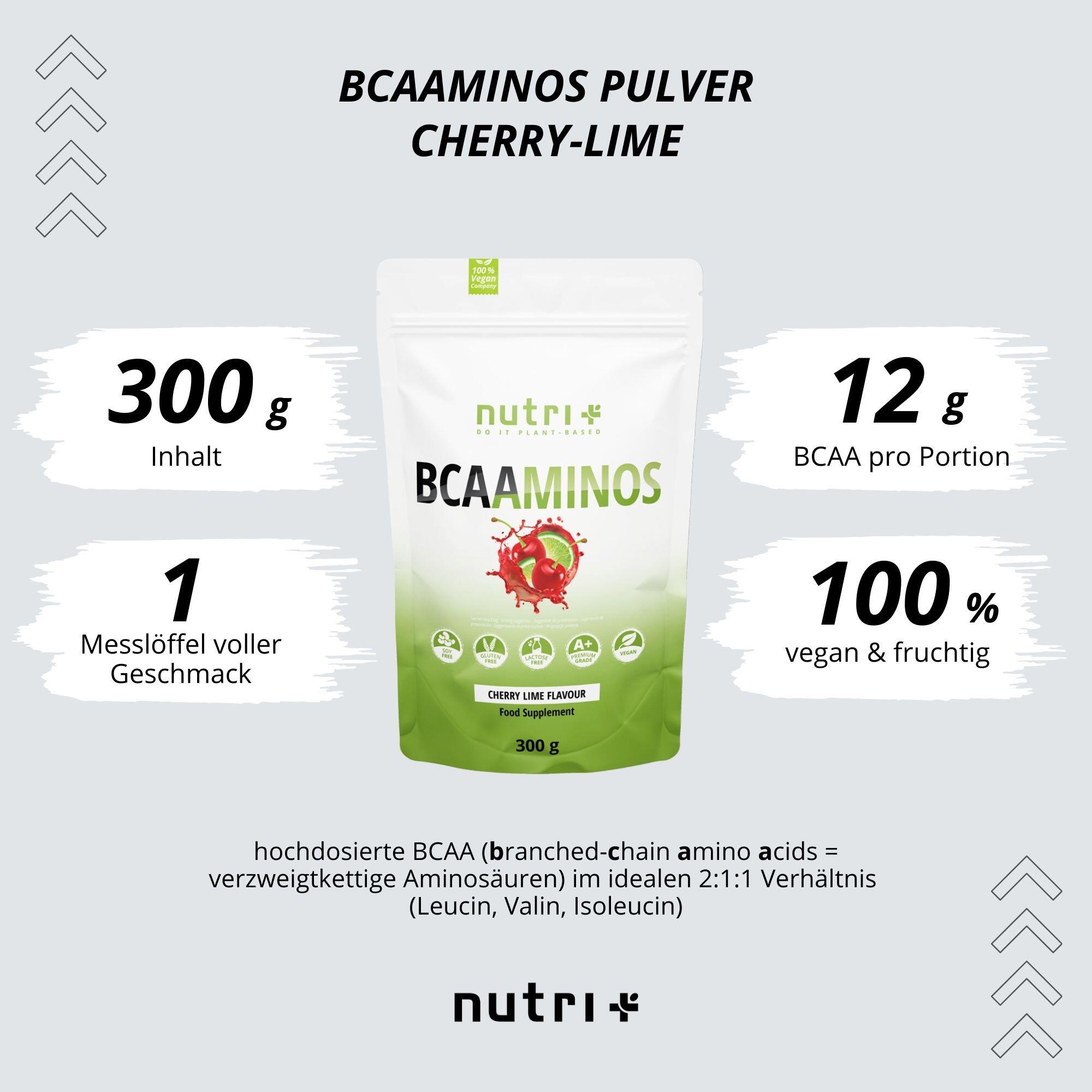 BCAAminos Pulver 300g - Cherry Lime 2/5