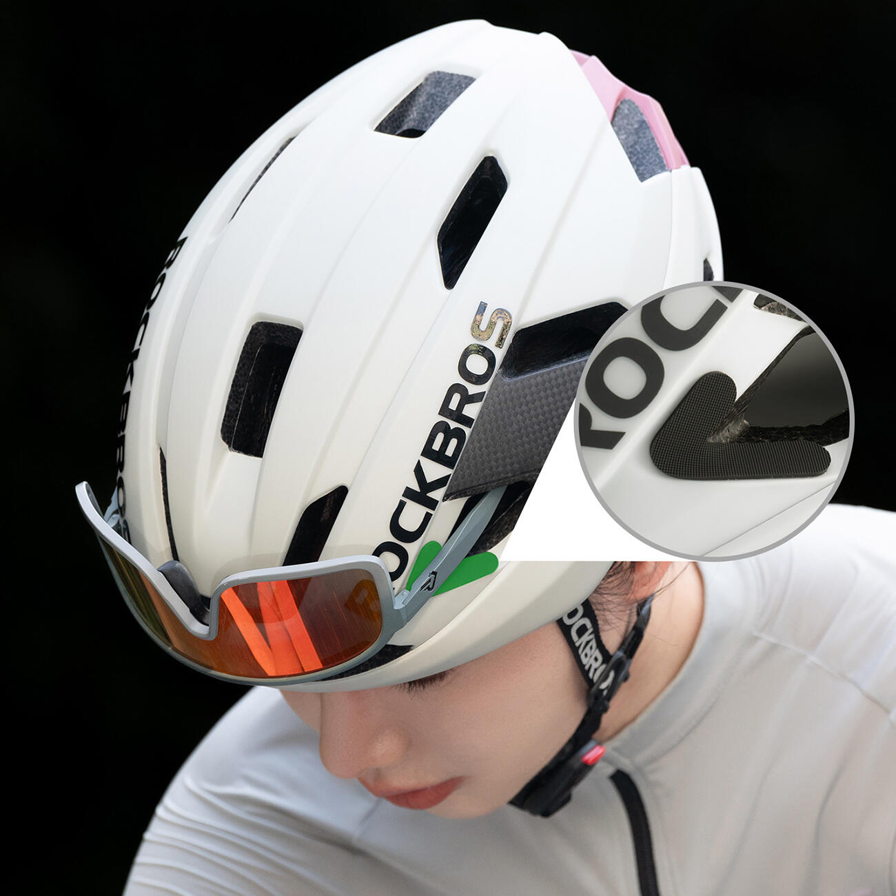 casco da bicicletta in fibra di carbonio Rockbros 5/7