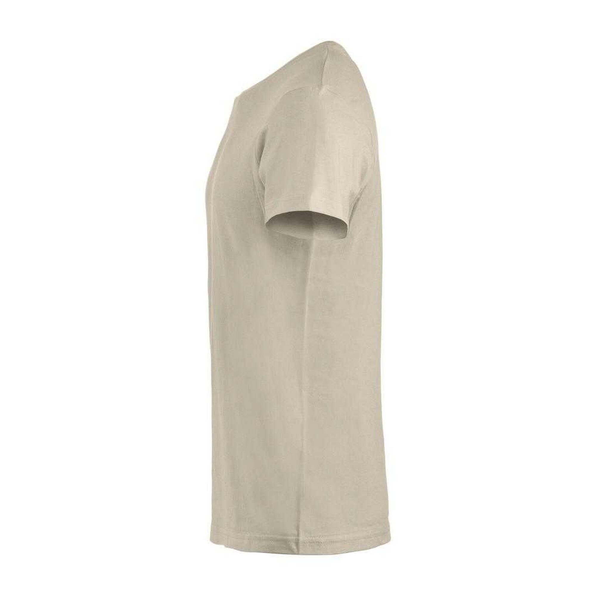 "Basic" TShirt für Herren Helles Khaki 3/3