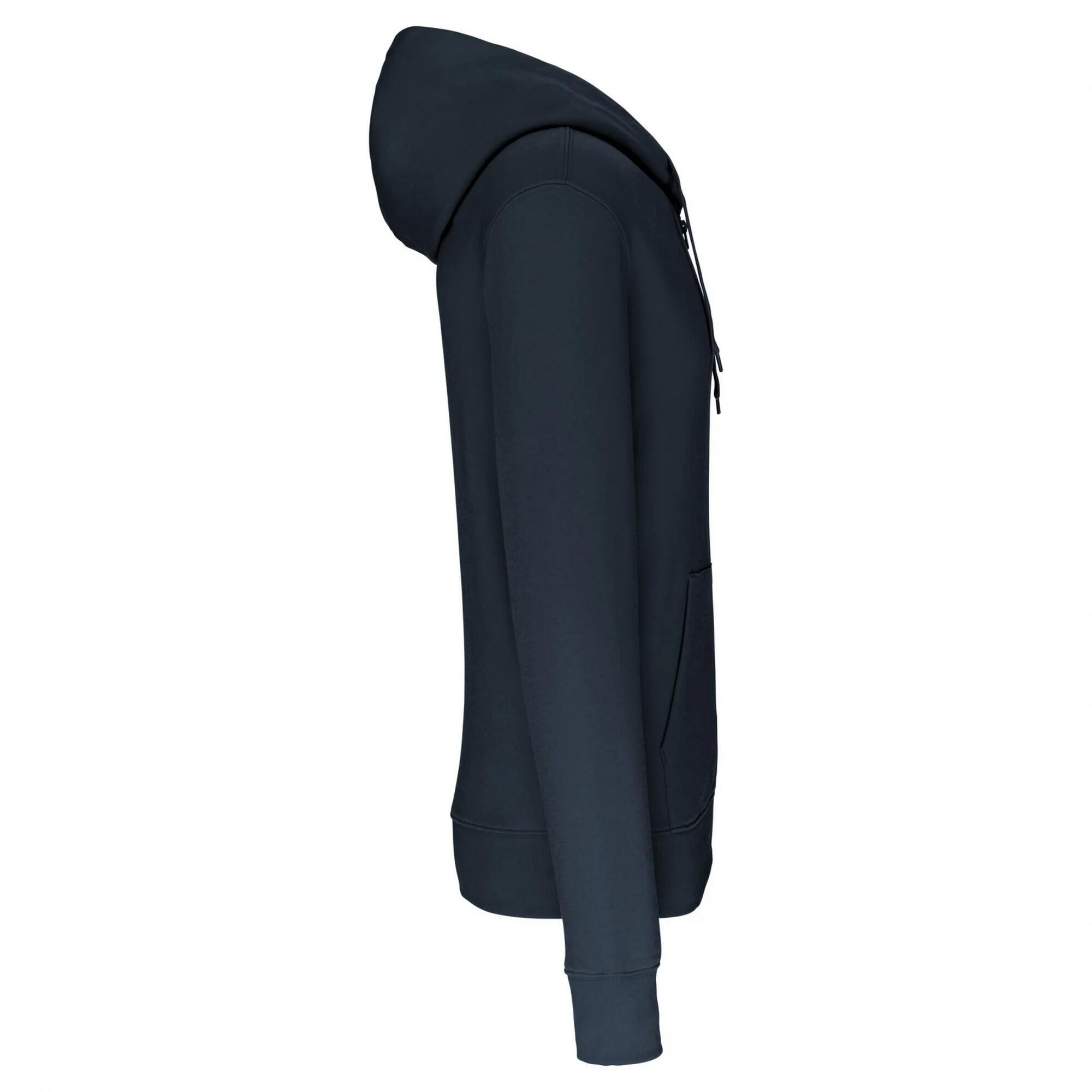 Felpa Con Cappuccio E Zip Intera Uomo Kariban Blu Navy 3/3
