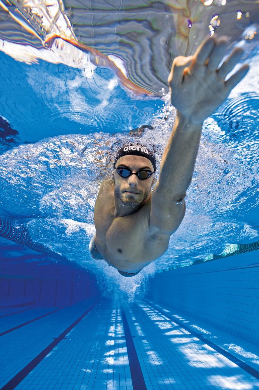 Lunettes de natation Arena Cobra Original Swipe Mirror Argent/Noir 3/5