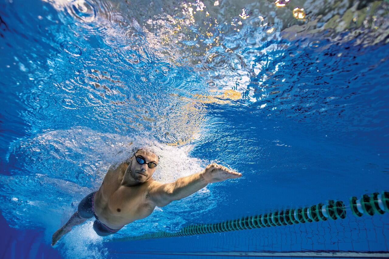 Lunettes de natation Arena Cobra Original Swipe Mirror Argent/Noir 4/5