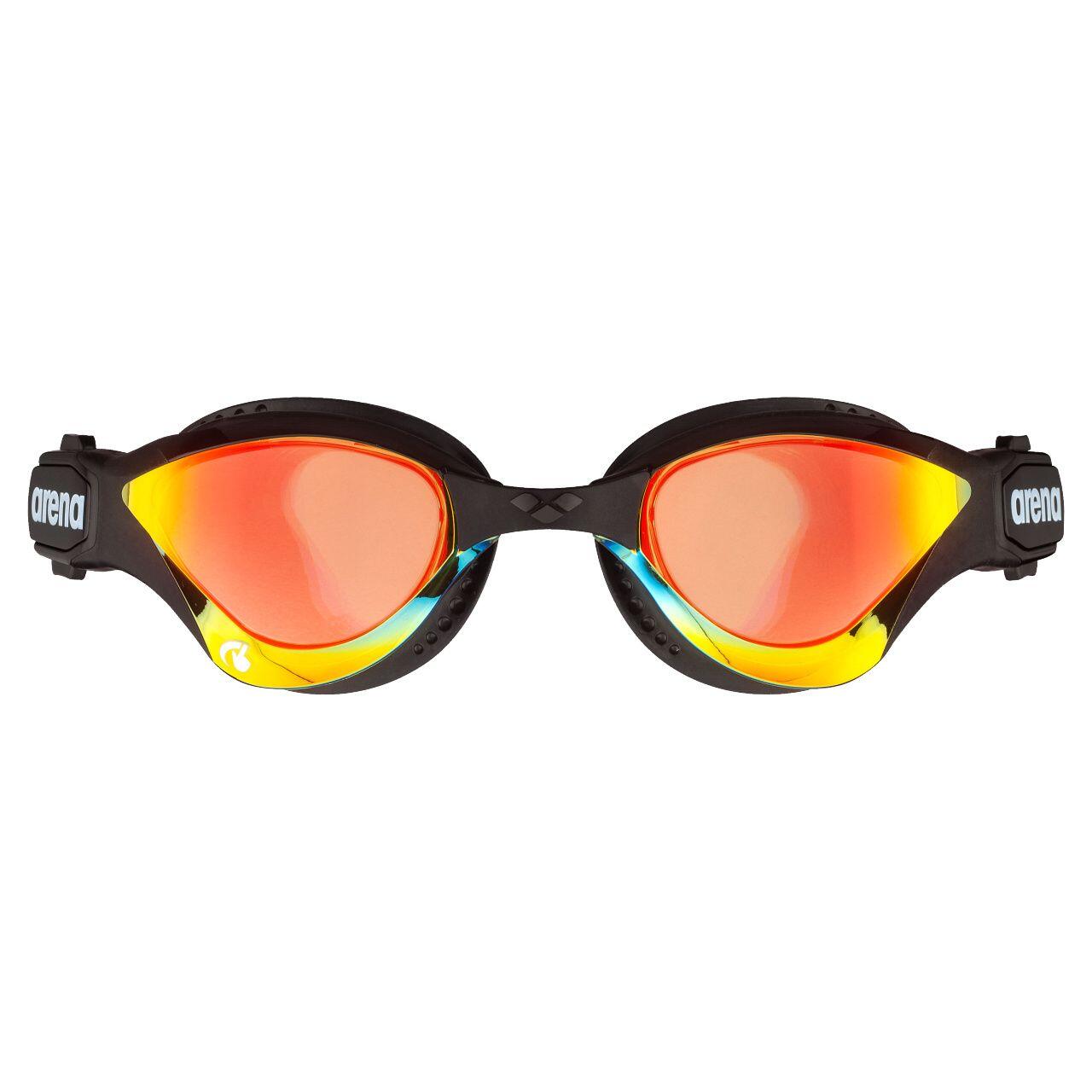 Arena Cobra Tri Swipe Mirrored Goggles - Yellow Copper / Black 2/4
