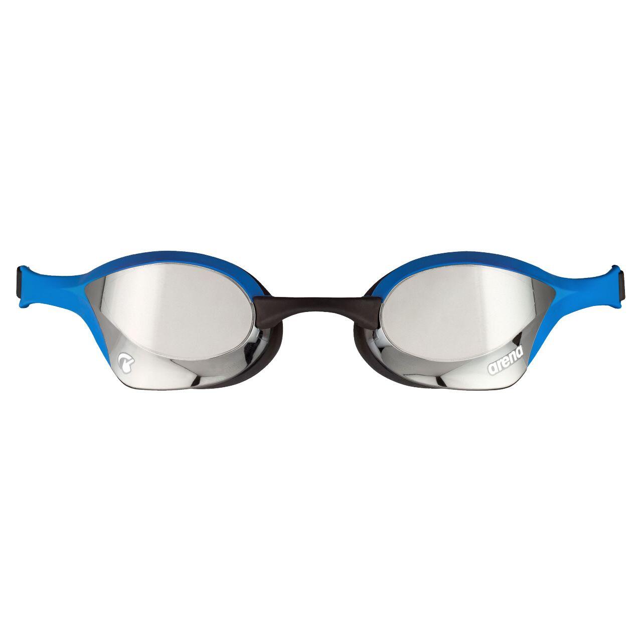 Arena Cobra Ultra Swipe Mirrored Goggles - Silver / Blue 2/4