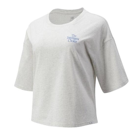 New Balance Athletics Intelligent Damen T-Shirt Grau
