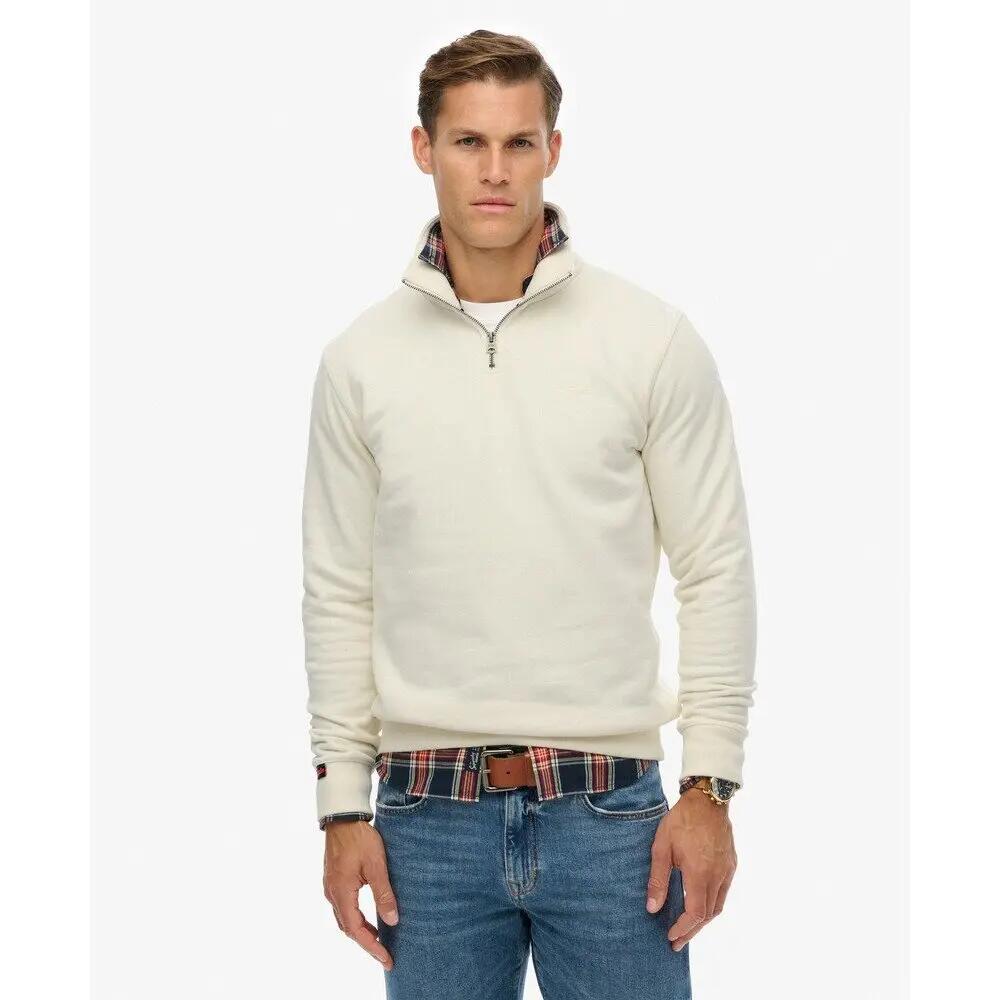 Sweatshirt à col zippé Superdry Essential Logo Henley 2/7