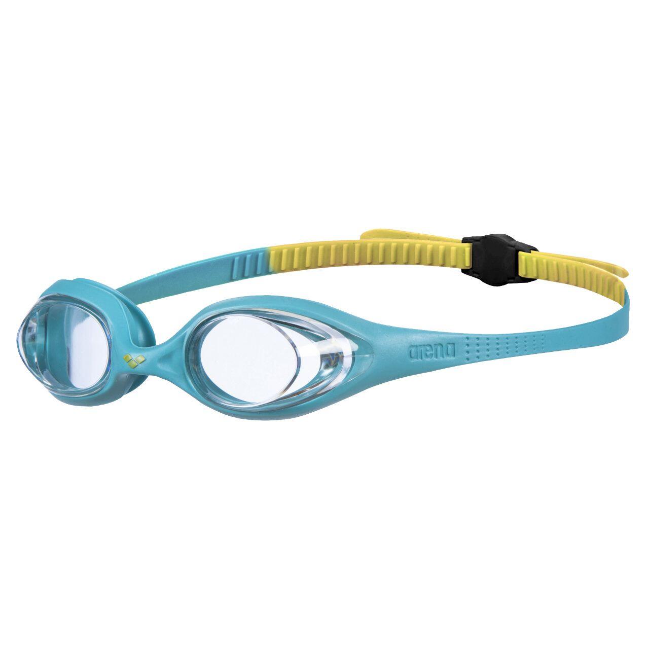 Arena Spider Junior Goggle - Clear/Yellow/Mint 1/2