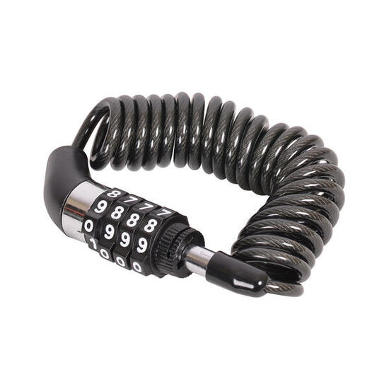 Zapięcie z zamkiem na szyfr 4 x 1500 mm, do roweru, kasku, hulajnogi