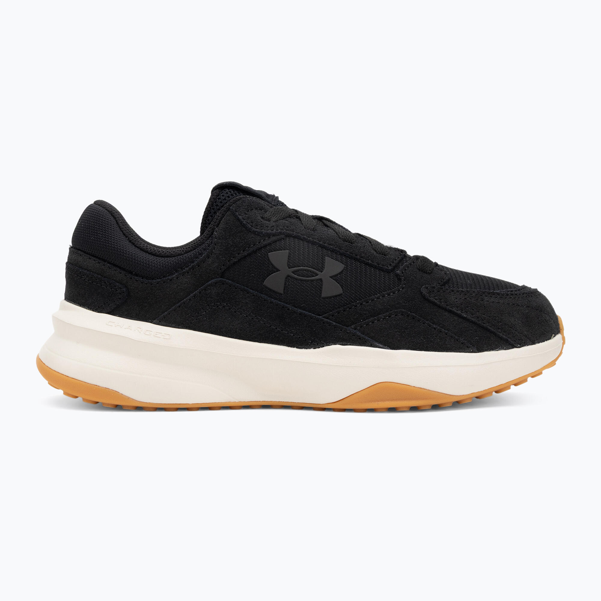 Heren trainingsschoenen Under Armour Edge Suede zwart/steen/zwart 2/7